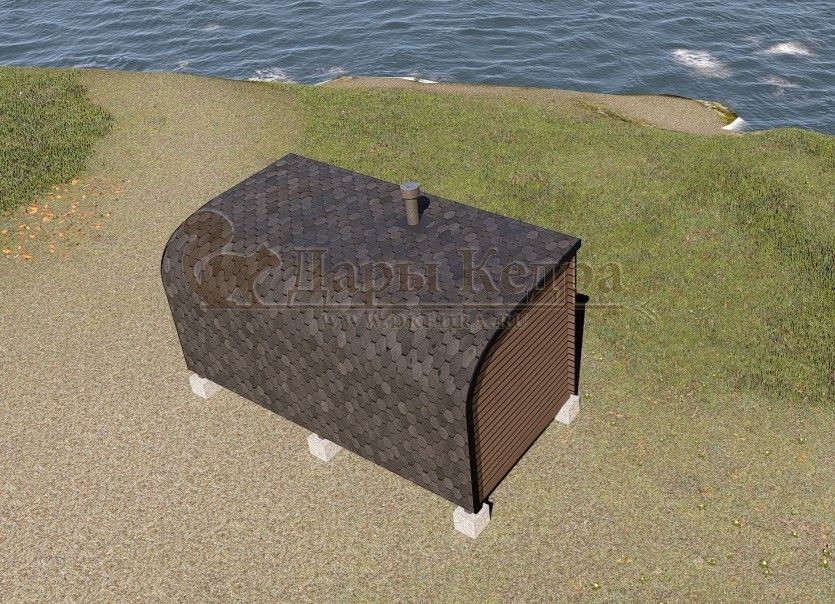 Баня «Парус» из кедра 5х2,35 м